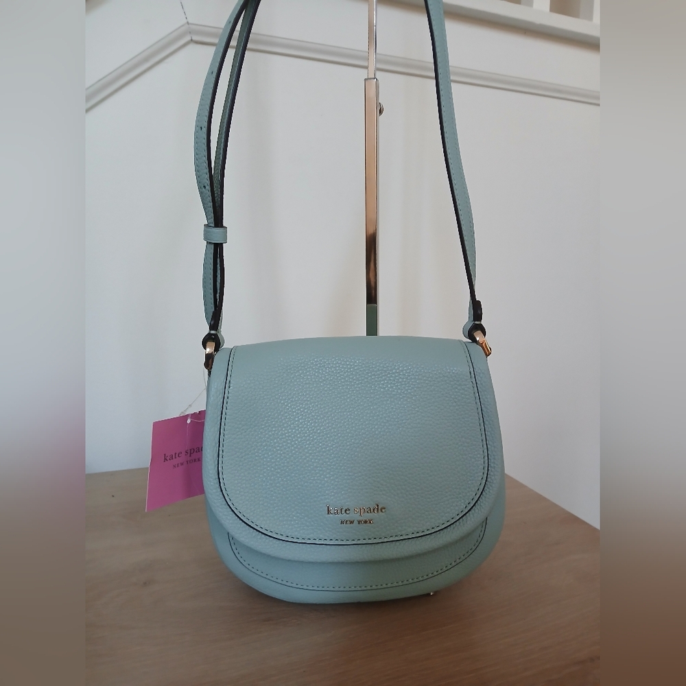 NWT Kate Spade Roulette Small Saddle - Picture 4 of 13